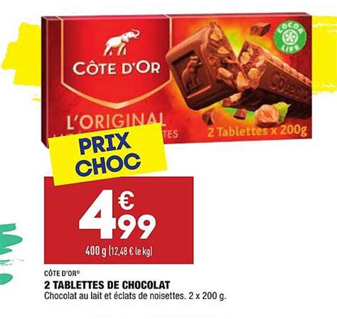 Promo 2 Tablettes De Chocolat Côte D or chez Aldi iCatalogue fr