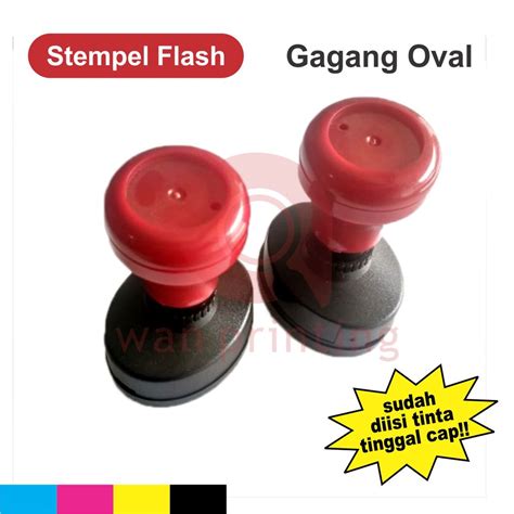 Jual Cetak Stempel Flash Otomatis Oval Shopee Indonesia