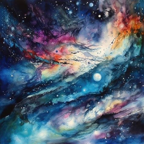 stardust   cosmic ocean stock illustration illustration  space