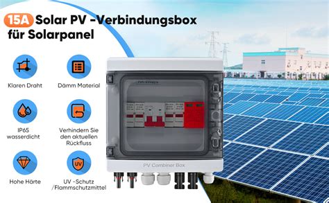 Solar Pv Anschlusskasten Photovoltaik Aomdom Dc V A Pv