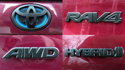 Toyota Rav Matte Black Emblem Overlay Set For The Rav