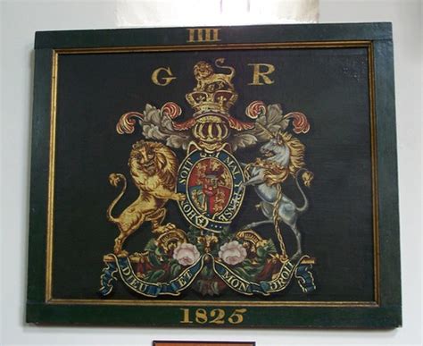 Yorkshire Bulmer 1825 Royal Coat Of Arms George Lv Jmc4 Church