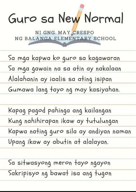 Sumulat Ng Isang Tula Tungkol Sa Nararamdaman Mo Ngayong Panahon Ng