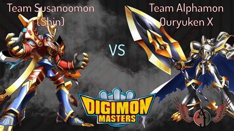 Gdmo Susanoomon Shin Vs Alphamon Ouryuken X At Idg H Youtube