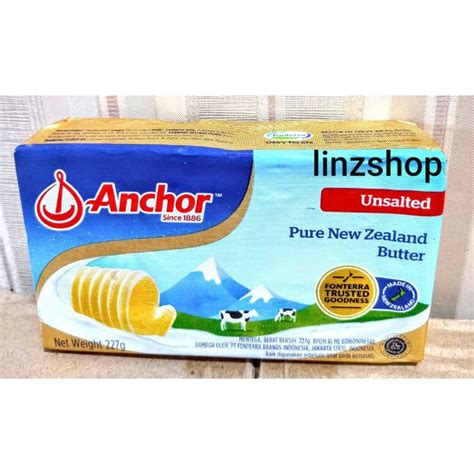 Jual Butter Unsalted Butter Anchor Anchor Unsalted Butter 227 Gr