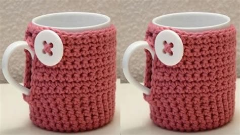 Fundas Para Tazas Modernas Tejidas A Crochet Youtube