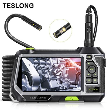 Teslong Nts Lcd Screen Mm Dual Lens Industrial Endoscope