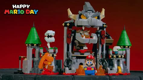 Each Obstacle In LEGO Super Mario 71423 Dry Bowser Castle Battle