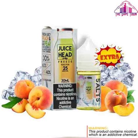 Juice Head Peach Pear Extra Freeze Nic Salt Ml