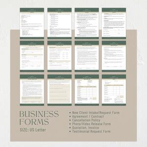 Mobile Bar Contract Template Bundle Mobile Bartender Editable Canva