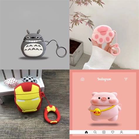 For Airpod 1 2 3 Pro Pro 2 Earphone Case Cute Cats Paw Iron Man My Neighbor Totoro Shopee