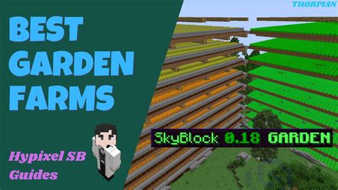 How To Build The Best Farms FAST On Hypixel Skyblock Gardens YouTube