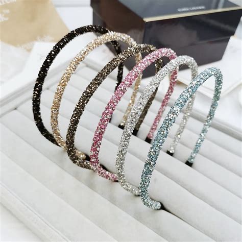 Mode Korea Kristall Weiche Stirnband F R Frauen Strass Haarband Perlen