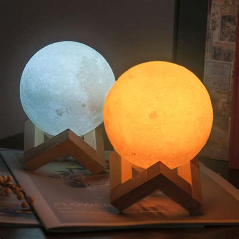 3D USB LED Magical Moon Night Light Moonlight Table Desk Moon Lamp Home