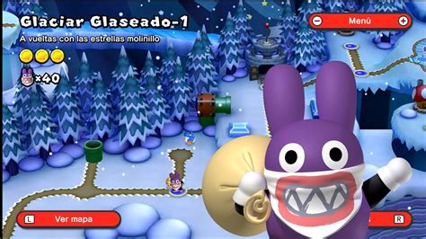 Jugando Con Caco Gazapo En New Super Mario Bros U Deluxe Glaciar