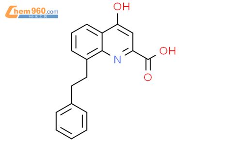 495409 46 6 2 Quinolinecarboxylic acid 4 hydroxy 8 2 phenylethyl 化学式