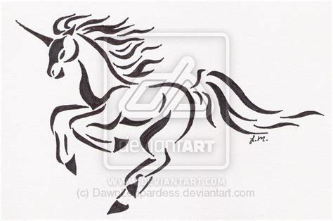 Running Unicorn Tattoo By Dawnleopardess On Deviantart Unicorn Tattoo