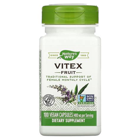 Nature S Way Vitex Fruit Mg Vegan Capsules