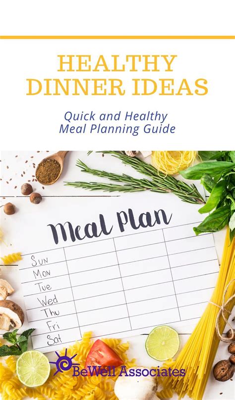 Quick and Healthy Meal Planning Guide | Healthy Dinner Ideas Guide