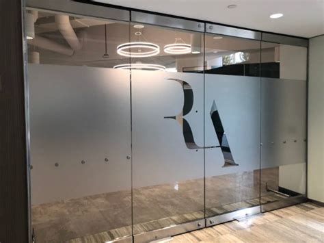 Irvine Etched And Frosted Glass Graphics Provide Privacy With An