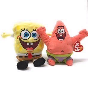 Ty Beanie Babies Spongebob Squarepants Set of 2,