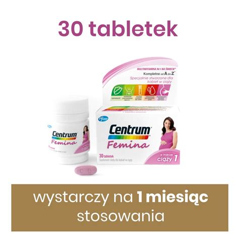 Centrum Femina 1 w trakcie ciąży 30 tabletek Ziko Apteka