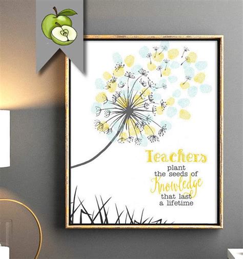 Dandelion Teacher Appreciation Class T Teachers Plant The Etsy Teacher Appreciation