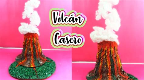 Como hacer una MAQUETA DE VOLCÁN con cartón reciclado How to make a