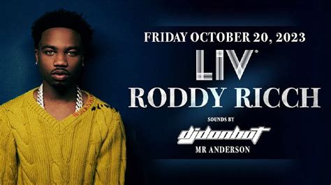 Roddy Ricch Tickets at LIV in Miami Beach by LIV | Tixr