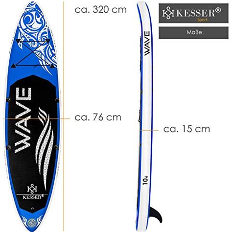 Kesser Aufblasbare Sup Board Set Stand Up Paddle Board X X Cm