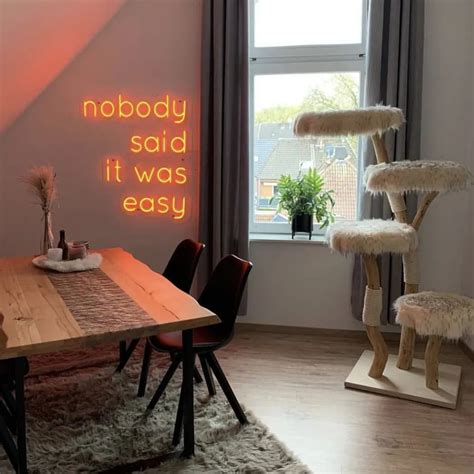 Nobody Said It Was Easy Neon Sign Aoos