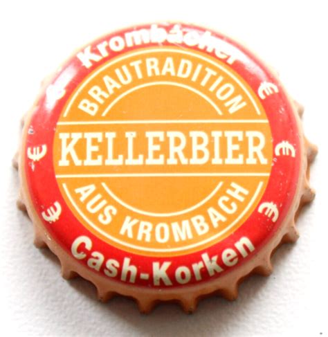 Germany Kellerbier Krombacher Beer Bottle Cap Kronkorken Chapas Tapon