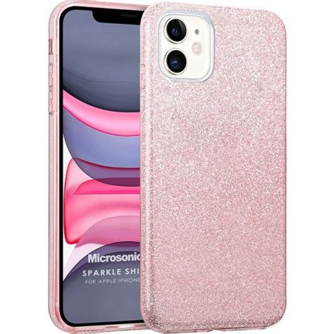 Microsonic Apple iPhone 11 Kılıf Sparkle Shiny Rose Gold Fiyatı