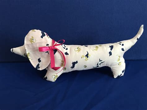 Handmade Sausage Dog Pin Cushion Plush Deany Fabrics