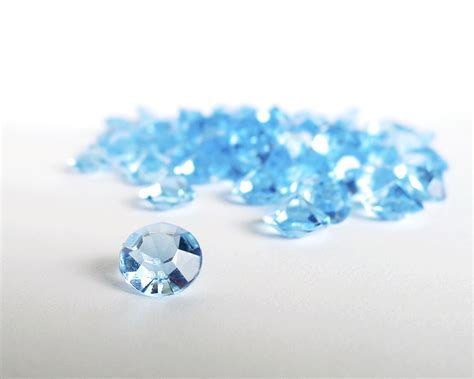 Baby Blue Diamonds Acrylic Gemstones Fake Diamond 4 Carat Etsy