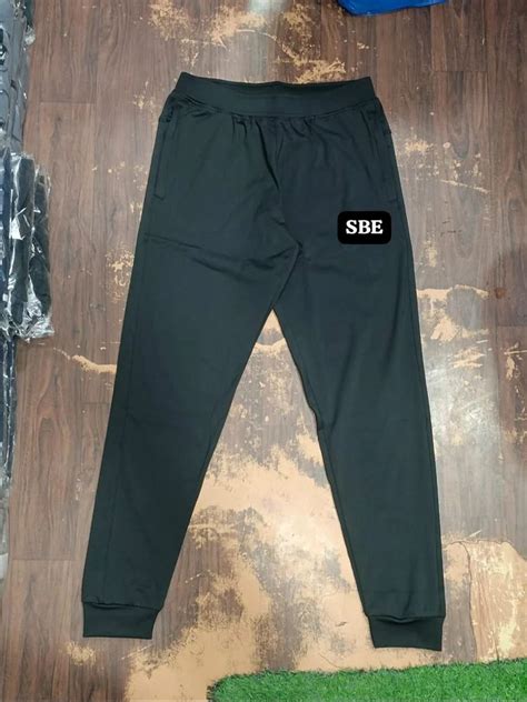 Men Plain Black Cotton Jogger Pant Regular Fit At Rs 325 Piece In