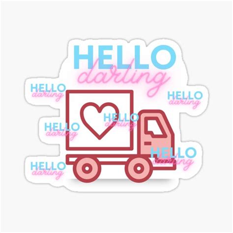 Hello Love Sticker By Nommm Redbubble