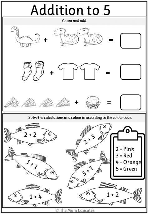 Free Addition Worksheets Year 1 The Mum Educates