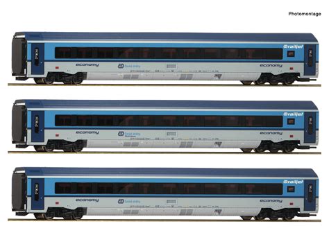 Modellbahn Scheierlein Roco 74139 3 Tlg Set Railjet CD