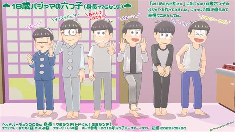 【mmdおそ松さん】18歳パジャマの六つ子 Bowlroll