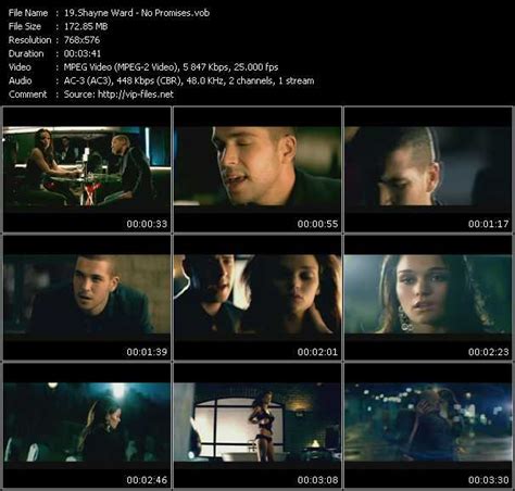 Shayne Ward Video download - «No Promises» Video(VOB)