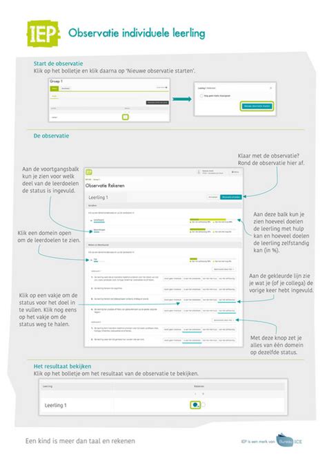 Bureau ICE IEP LVS Instructie Proefversie Observatie Instrument