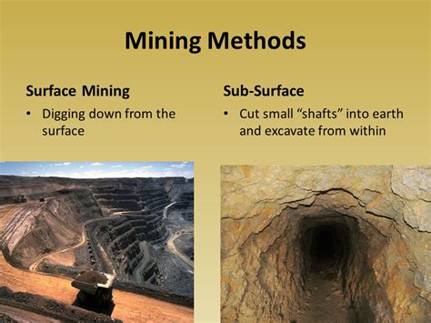 Mining The Process Of Obtaining Mineral Resources From The Earth Ppt