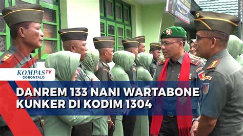 Danrem 133 Nani Wartabone Lakukan Kunjungan Kerja Ke Kodim 1304 Kota