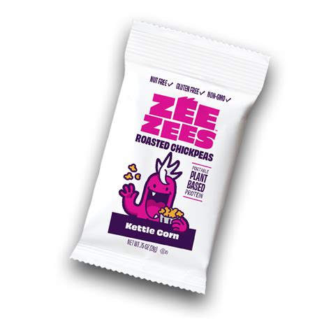 Zee Zees Roasted Chickpeas Kettle Corn Iw 075oz Zee Zees