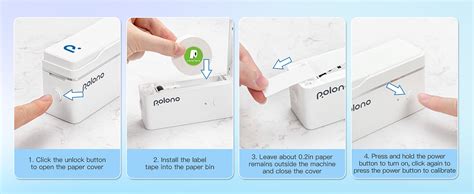 POLONO Label Maker Machine With Tape P31S Portable Bluetooth Label