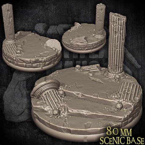 3d File 80 Mm Greek Base 🏛️ ・3d Printer Model To Download・cults