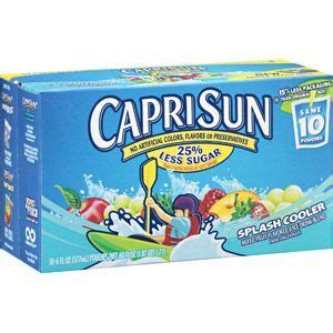 Capri Sun Splash Cooler Mixed Fruit Naturally Flavored Juice Drink