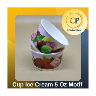 Jual Paper Ice Cream Cup 5 Oz Cold Motif Dpe Gelas Kertas Es Krim