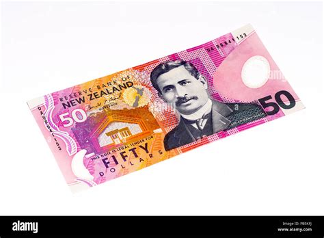 50 New Zealand Dollar Bank Note New Zealender Dollar Is The National